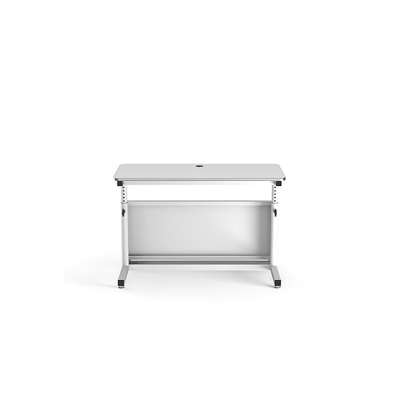 VersaDesk Deluxe 48"W Manual Adjustable Standing Computer Table, White (CTL4824-WW) image 1