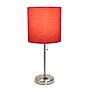 Simple Designs 19.5" LED Table Lamp, Brushed Steel/Red Shade (LT2024-RED-CCLB)~#|#~03CF4BA8-9AC0-4B44-83FA6E3A5CCFFCB9_sc7