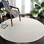 Safavieh Whisper Collection 8' Round Indoor Area Rug, Machine Made, Ivory (WHS562A-8R)~#|#~03CFD596-87E9-4173-932CFA74A2991AD0_sc7