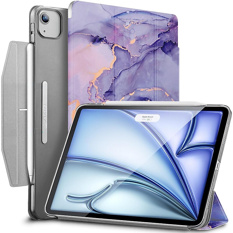 SaharaCase Venture Series Tri-Fold Folio Case for iPad Air 13" (M3/M2), Purple Marble (TB00411) image 1