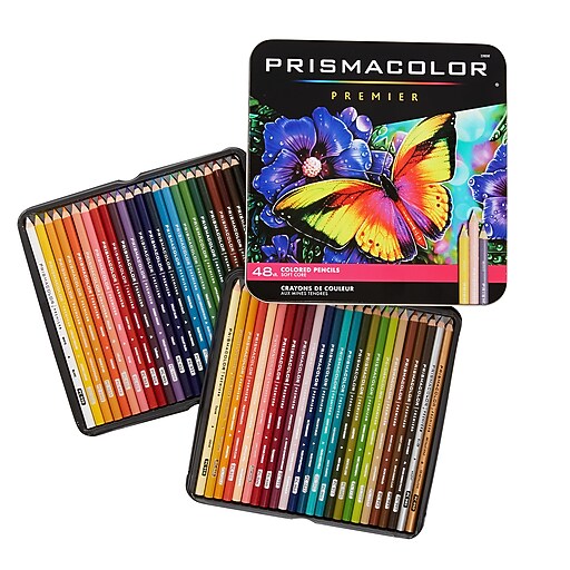 Prismacolor Premier Colored Pencils, Assorted Colors, 48/Set