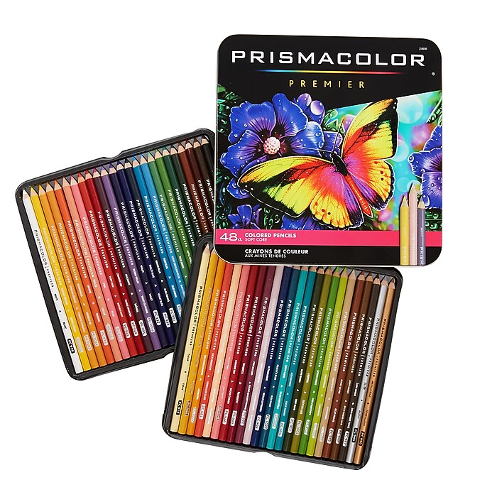 Prismacolor Premier Colored Pencils, Assorted Colors, 48/Set