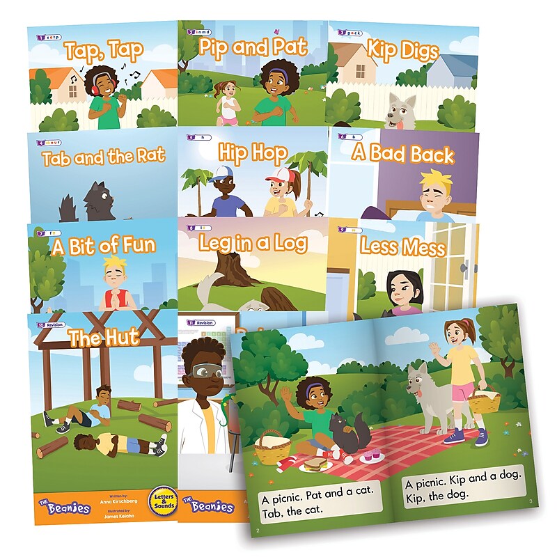 Beanstalk Books The Beanies Hi-Lo Diversity Decodables Phase 2 Set 2, 12/Set (JRLBB153) image 1