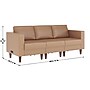 Flash Furniture Hercules Artemis LeatherSoft Sofa and 2 Chair Set, Cognac, 3-Pieces (ZB8921SET3COGNC)~#|#~03D2162C-38F7-4C8D-80AF3C0B03E55910_sc7