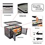 Dbest Quik Box Large Stackable Folding Plastic Storage Bin, 36" x 20" x 12", 76 Qt., Black, 3/Pack (01-937)~#|#~03D91BE2-C0D2-44CB-98761ECE3959A189_sc7