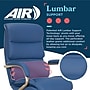 La-Z-Boy Aberdeen Ergonomic Bonded Leather Swivel Executive Chair, Blue (51545-BLU)~#|#~03D9612E-8930-437A-B1DC729BE337D2D3_sc7
