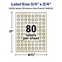 Avery Pearlized Ivory Burst Multipurpose Labels, .75" x .75", Ivory, 2000/Pack (94610)~#|#~03DC7BB8-E09C-4E1C-A7C958691B95930B_sc7