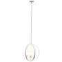 Lalia Home 3-Light 18" Adjustable Globe Hanging Metal and Clear Glass Ceiling LED Pendant, White (LHP-3010-WH)~#|#~03DE4C4C-B6E5-43C1-905D8771B5BFF355_sc7