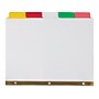 Staples Big Tab Write-On Dividers, 5-Tab, Multicolor, 4 Sets, Customizable Paper Binder Dividers~#|#~3D5D4411-0B93-4086-A2CB28453B33AE13_sc7