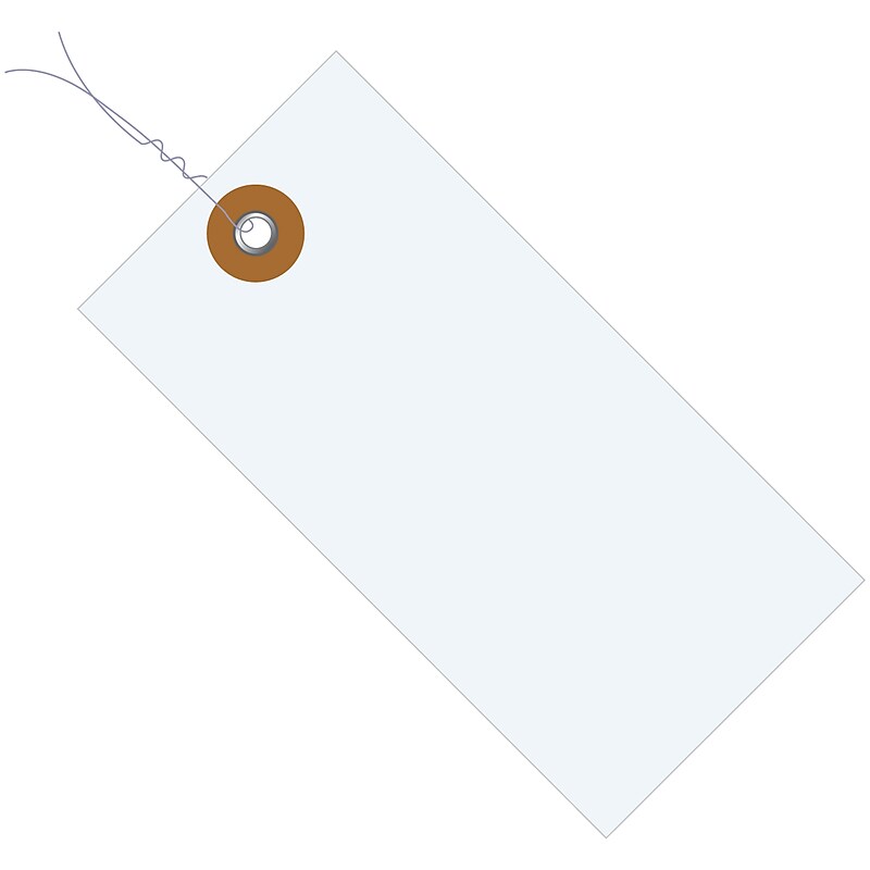 Tyvek Pre-Wired Tags, 4.25" x 2.13", White, 1000/Carton (G13043) image 1