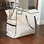 Household Essentials MightyStor Large Storage Tote Bag with Black Trim and Extra‑Durable PE Canvas, White (HH2622)~#|#~03E853A6-2128-46E7-922A0AFC16A8817C_sc7