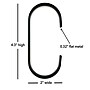 Nahanco  C Shaped Metal Hooks, Black, 10/Carton (CMHB10)~#|#~03EE3C32-42AD-47EB-B2A3409A70767CE8_sc7