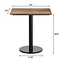 Flash Furniture TopGuard 30" x 24" Rectangular Wood Dining Table with Round Base, Natural/Black Base (ST2430NATTR18)~#|#~03EE61F6-0562-4D70-9DCBACE61EDB72F0_sc7