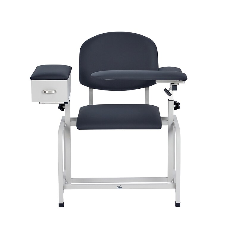 Viva Comfort Adjustable Bariatric Phlebotomy Blood Drawing Chair, 500 lbs. Capacity, Black (ADI997-01D-BLK-MK) image 1