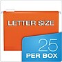 Pendaflex Reinforced Hanging File Folders, 1/5 Tab, Letter Size, Orange, 25/Box (04152 1/5 ORA)~#|#~03F6139E-162C-400B-8BD082F798C2D5F1_sc7