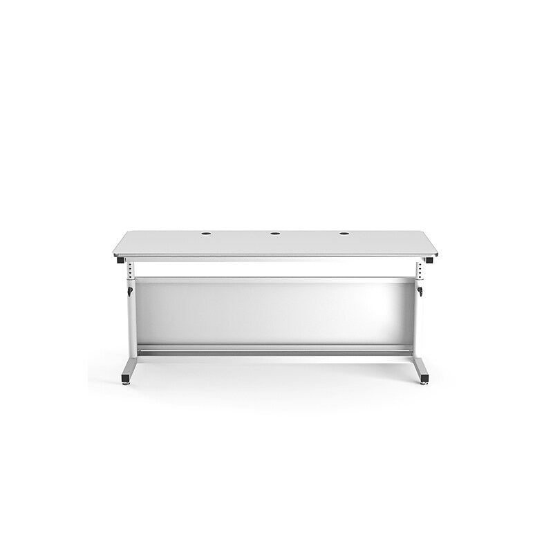 VersaDesk Deluxe 72"W Manual Adjustable Standing Computer Table, White (CTL7230-WW) image 1