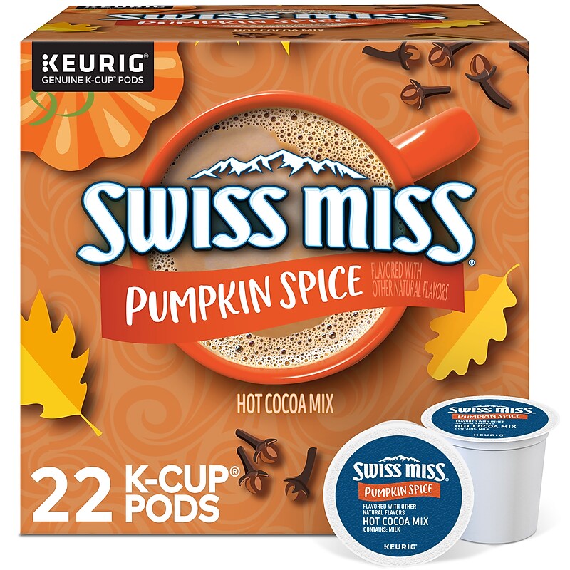 Swiss Miss Pumpkin Spice Hot Cocoa, Keurig® K-Cup® Pods, 22/Box (5000374210) image 1