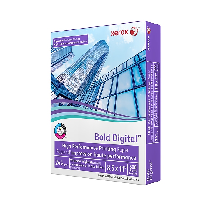 Xerox Bold Digital 8.5” x 11” Printer Paper, 24 lbs., 98