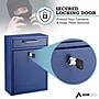 AdirOffice Steel Large Wall Mounted Drop Box Interoffice Mailbox, Key Lock, Blue (631-04-BLU-PKG)~#|#~040085C0-7AB8-474C-88CAE55B1CE85A54_sc7