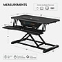 VersaDesk Power Riser 32"W Electric Adjustable Standing Desk Converter, Black (VDPR3124-BB)~#|#~04021EC9-5B48-4955-A42C71AE8A3F6F5F_sc7