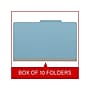 Medical Arts Press Pressboard Classification Folder, 1 Divider, 2" Expansion, Legal Size, Blue, 10/Box (DV-T52-14-3BLU)~#|#~04038469-1BF5-44BD-9F25323F53D17A72_sc7