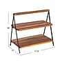 Storied Home Acacia Wood Serving Tray, 2-Tier  (EC1663)~#|#~04046DA5-5677-49A2-AB0B59E550F673F1_sc7