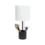 Simple Designs Table Lamp, Black/White (LT1085-BLK)~#|#~04047DD5-0C9E-4512-873A1E610396EF86_sc7