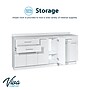 Viva Comfort 36'' H x 72" W Exam Room Medical Cabinet with 24" W Right Side Desk, 6 Doors, 3 Drawers (90272-NS-GRY-AO)~#|#~0405B53B-78E9-4C43-A3D179C2CFFBC51B_sc7