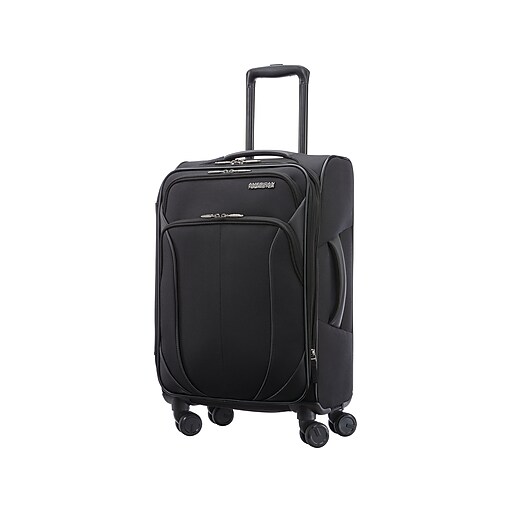 American Tourister 4 Kix 2.0 23.5" CarryOn Suitcase, 4Wheeled Spinner, Black (1423521041
