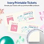 Avery Integrated Cards, 2-1/8" x 5-1/2", Matte Ivory, 80/Pack (95331)~#|#~040D0E2F-C2C0-4552-89AFC8E73EDC1D03_sc7