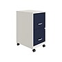 Space Solutions SOHO Smart File 2-Drawer Mobile Vertical File Cabinet, Letter Size, Lockable, Pearl White/Navy (25335)~#|#~040FE1A4-D519-4D7A-8413D8F016728785_sc7