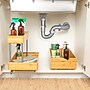 Household Essentials Glidez Bamboo and Steel Pull-Out/Slide-Out Storage Organizer for Under Cabinet Use, 1-Tier Design (HE1086)~#|#~0414CFFC-CC54-4CD5-B788F3EBE010EAA3_sc7