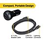 NXT Technologies™ USB-C/USB-A Car Charger with Lightning Cable for iPhone/iPad, Black (NX60453)~#|#~0419CC83-F7C5-4C4D-84059F2CD2EE2FD0_sc7
