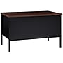 Hirsh 48"W Single-Pedestal Desk, Black/Walnut (20092)~#|#~041C65D2-839E-4754-AE0833B0FB6C902E_sc7
