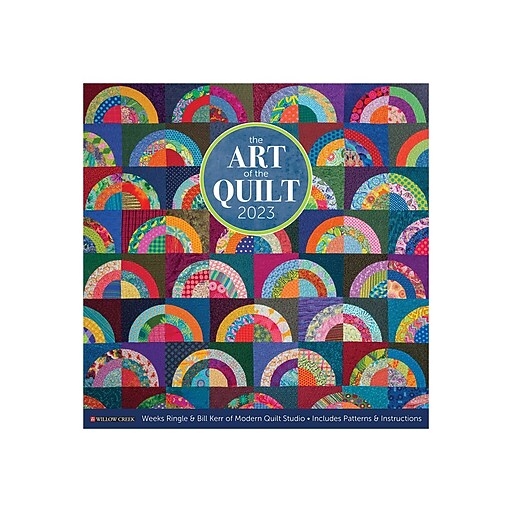 2023 Willow Creek Art of the Quilt 12" x 12" Monthly Wall Calendar
