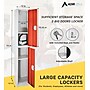 AdirOffice 72"H 2-Tier Red Storage Locker (ADI629-202-RED-DL)~#|#~0421C7F3-9334-4769-BBDD2F5A72EC0355_sc7