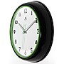 Infinity Instruments Lux Wall Clock, Plastic/Glass, 12" (14917BK-G3140)~#|#~04247755-5796-4D18-86C0CD5CAECB2098_sc7