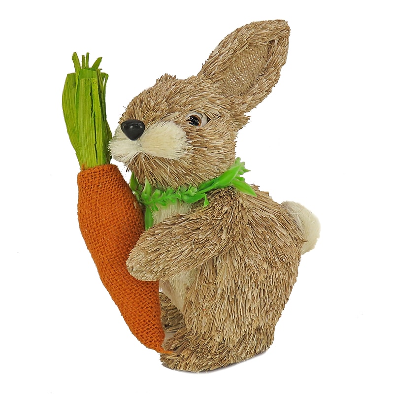 National Tree Company 12" Easter Bunny with Carrot (EG79-SLA20009-1) image 1