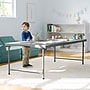 Flash Furniture Paige Rectangle Kid's Plastic Folding Table, 29"W x 60"D x 18.75"H,Granite Gray (RB3060FHKIDGY)~#|#~0430425F-84A9-4E32-B4495BFCF0B4E005_sc7