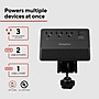 Staples TECH 3-Outlet 3-USB Port Surge Protector, 5', 900 Joules, Black (ST62770)~#|#~04308FDC-ED36-4B28-B326FECA5FCDCB0E_sc7