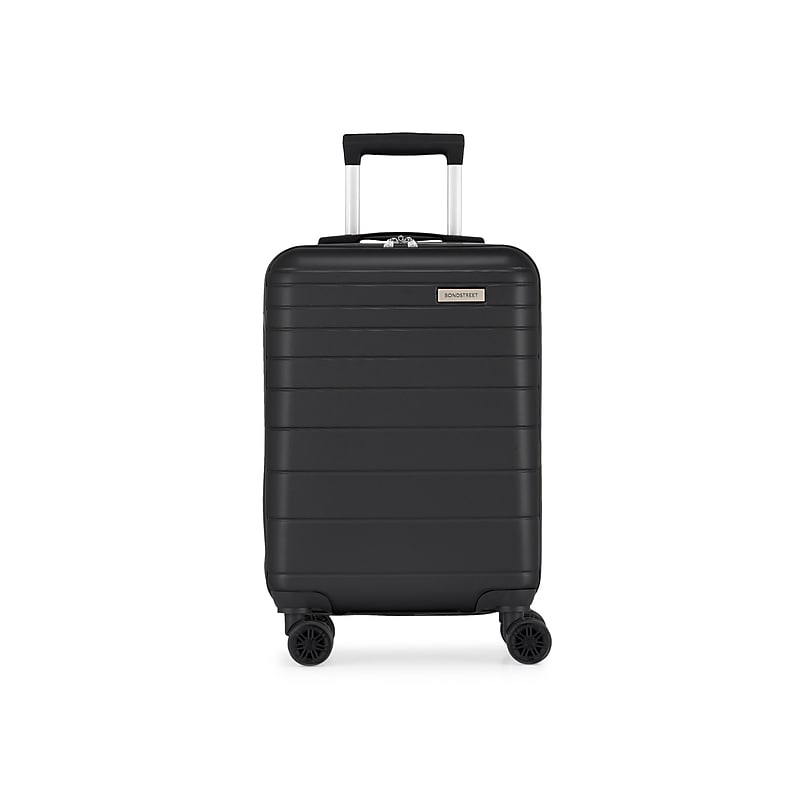 Bond Street Panoramic 21.5" Hardside Carry-On Suitcase, 4-Wheeled Spinner, Black (HLG7520BS-BLACK) image 1