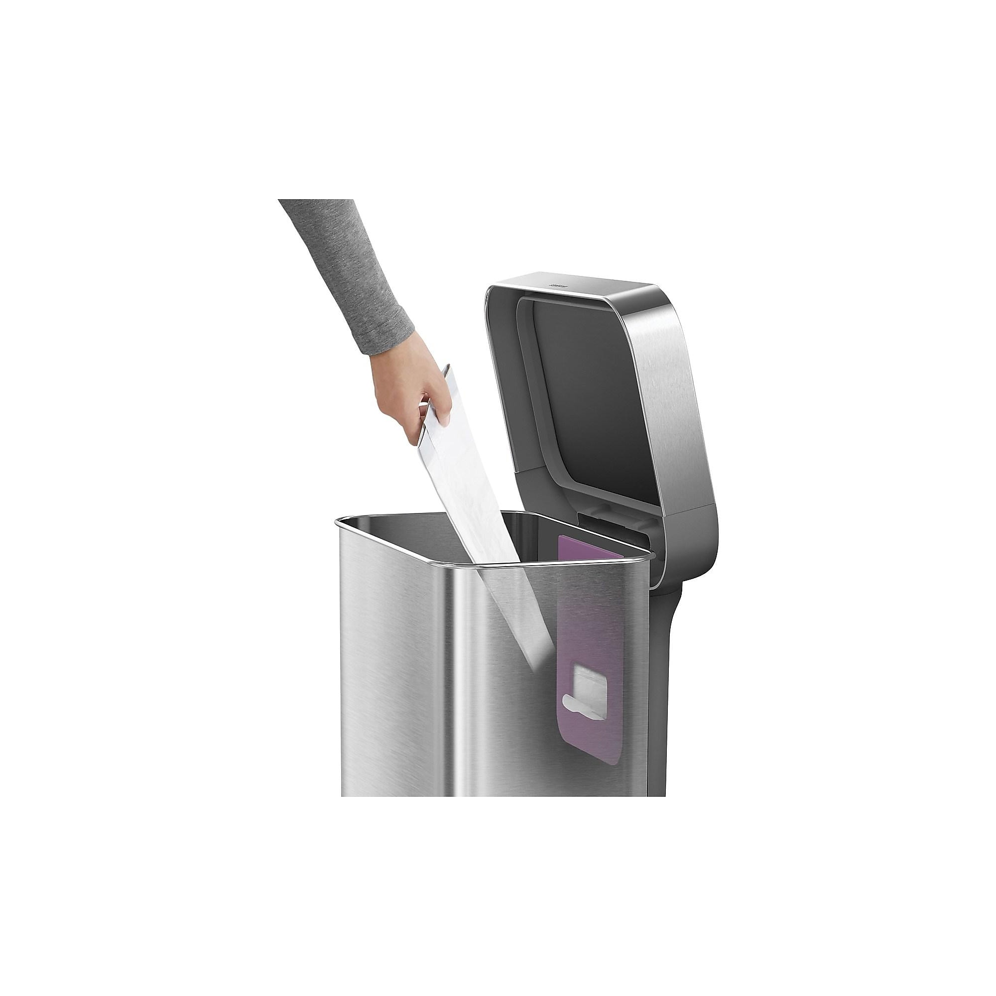 simplehuman Indoor Step Trash Can, Brushed Stainless Steel, 12 Gal. (CW2024) Sansujyuku sansujyuku.com