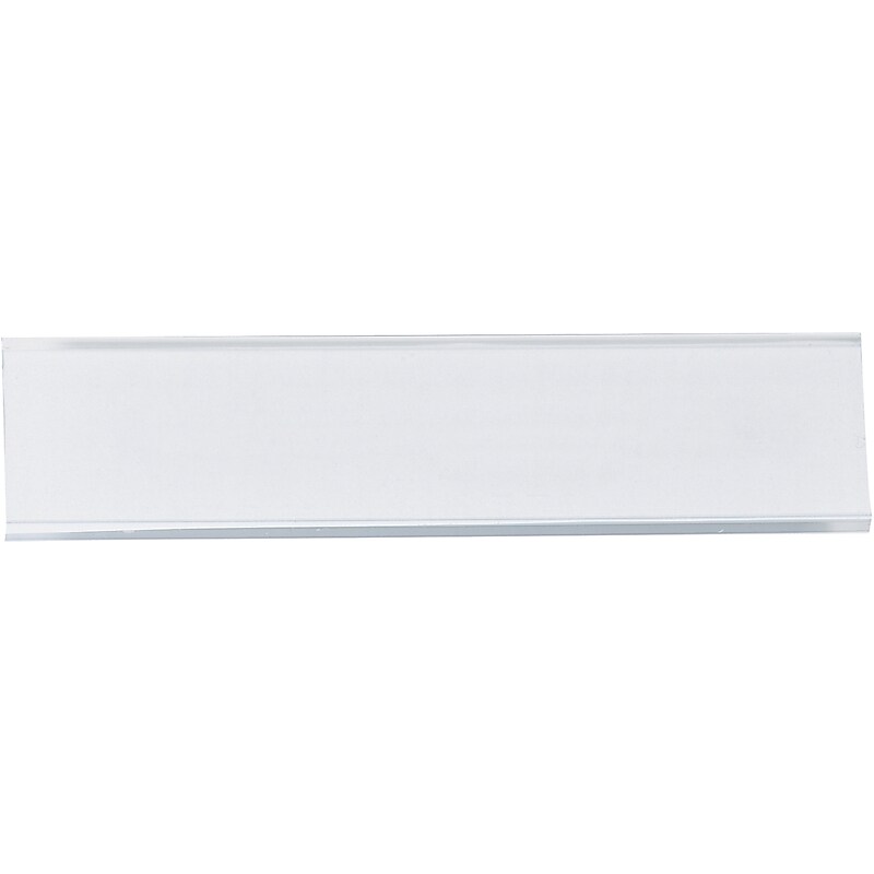 Wire-Rac Snap-On Label Holders, 6" x 1 5/16", Clear, 25/Carton (LH151) image 1