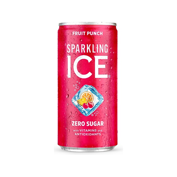 Sparkling Ice Mini Fruit Punch Flavored Sparkling Water, 7.5 fl
