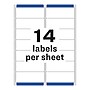 Avery Easy Peel Inkjet Address Labels, 1-1/3" x 4", Clear, 350 Labels/Pack (8662)~#|#~0447E7FB-981D-4C69-A573B351CC6FB783_sc7