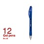 Staples Sonix Retractable Gel Pens, Medium Point, 0.7mm, Blue Ink, Dozen (13563-CC)~#|#~044A0D7A-D3DF-4E1F-BB0D4250DB57E916_sc7