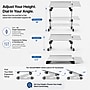 Uncaged Ergonomics WorkEZ Adjustable Keyboard and Mouse Tray, Silver (WEKTs)~#|#~044D3C9D-A29B-4688-BDD5D92542C40887_sc7