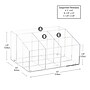 Mind Reader 7-Compartment Acrylic Desk Tray, Clear (AORG-CLR)~#|#~044E6343-2F8C-4002-841C754EF6EE4834_sc7
