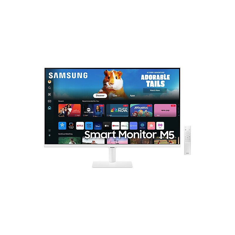 Samsung M50D 27" 60 Hz LCD Monitor, White (LS27DM501ENXZA) image 1