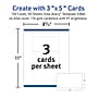 Avery Index Cards, 3" x 5", Matte White, Laser/Inkjet, 150/Pack (05388)~#|#~0456D1C9-ED9A-4E67-B370DCDD17C0921B_sc7